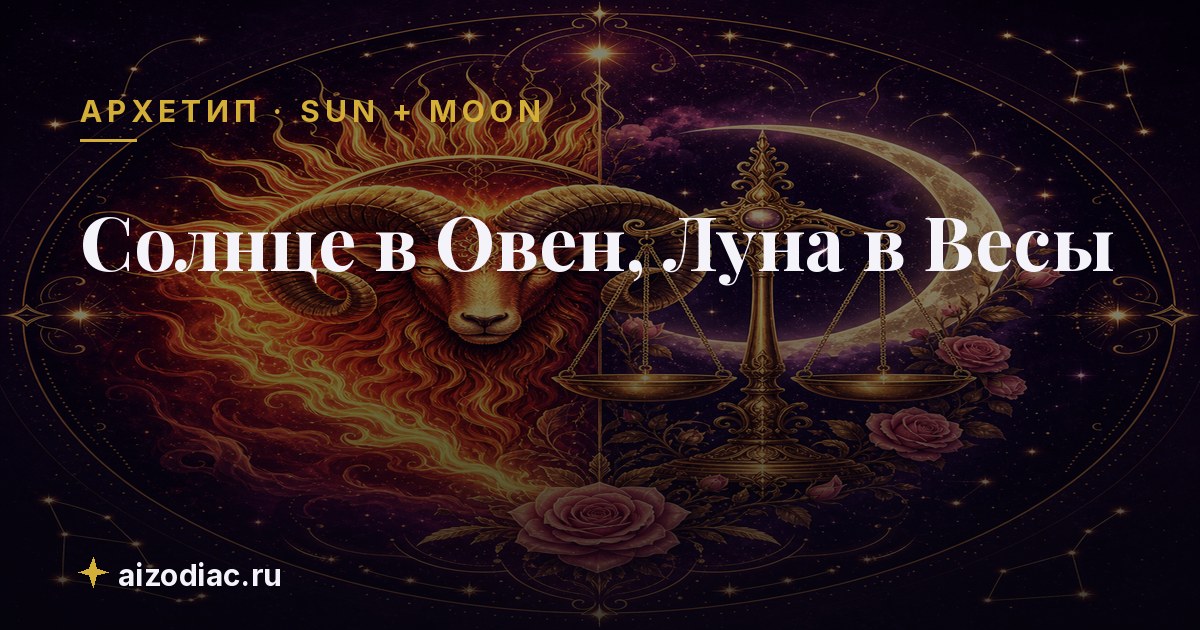 Солнце в Овен, Луна в Весы — характер, любовь, работа